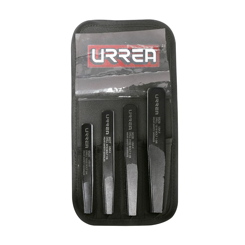 Juego de Extractor Rectos para Tornillos y Tubo 4 Piezas Urrea 9501A con Llaves Allen Incluidas
