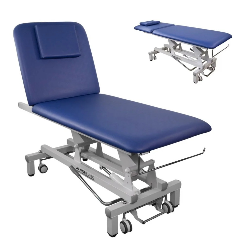 Camilla hidráulica | Altura regulable | Respaldo reclinable | Agujero facial | Ruedas escamoteables con niveladores | Mobi...