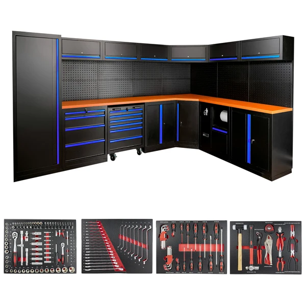 CONJUNTO MODULAR / MUEBLE TALLER [ESQUINA] AZUL