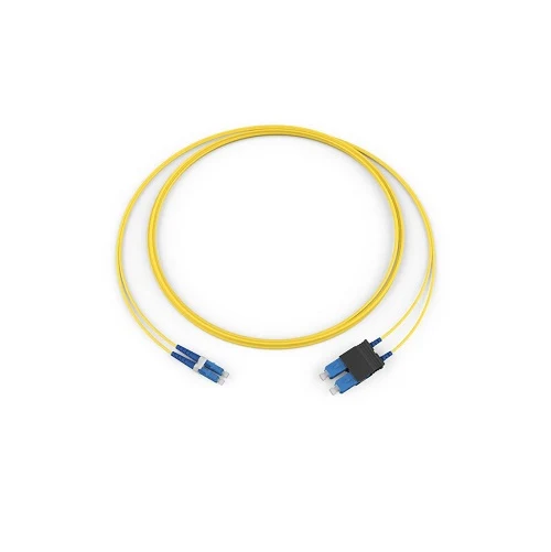 90 Feet Standard LCUPC Duplex SM Ultra 2F Zipcord Plenum Standard Yellow Jacket 047202G5820090F