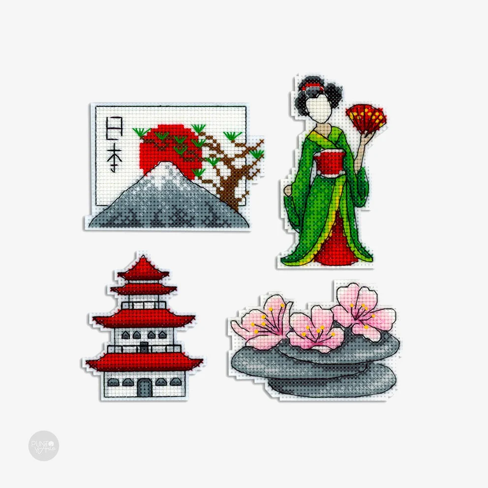 Equipo Didáctico Profesional Japón. Imanes - SR-336 MP Studia - Kit de punto de cruz