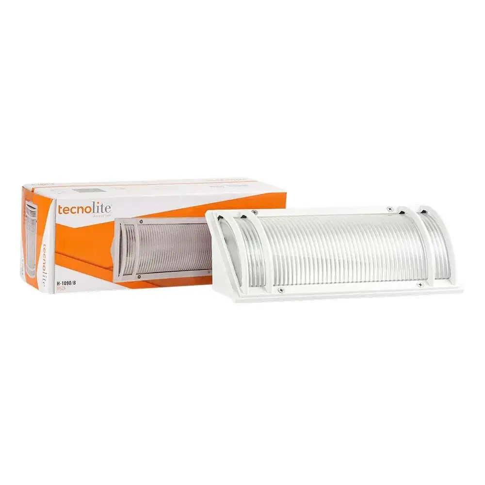 Kit de 2 lamparas de exterior modelo trezza para sobreponer base e-27 color blanco tecnolite | Seguro | Didáctico
