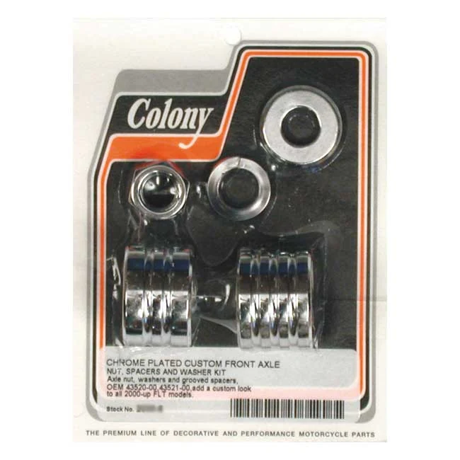 Industrial de Alta Resistencia Colony Axle Spacer Kit Front, Grooved Harley-Davidson