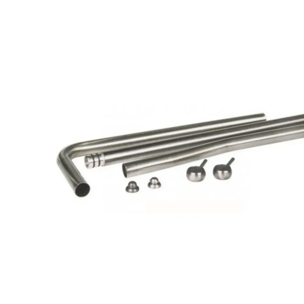 Ojal de Remache para Cuero Kit 3 tubi ottone per cassetta alta - Cromo