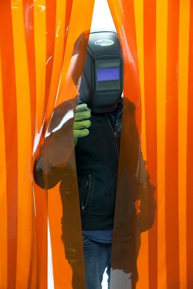 Welding Strip Curtains & Door Kits - Naranja / Red
