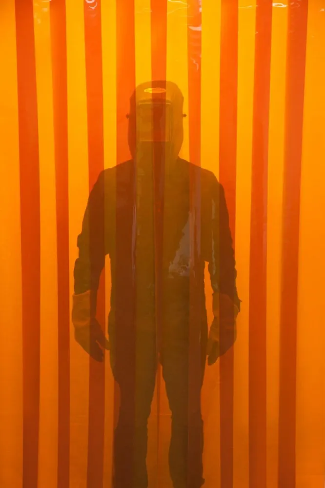 Welding Strip Curtains & Door Kits - Naranja / Red
