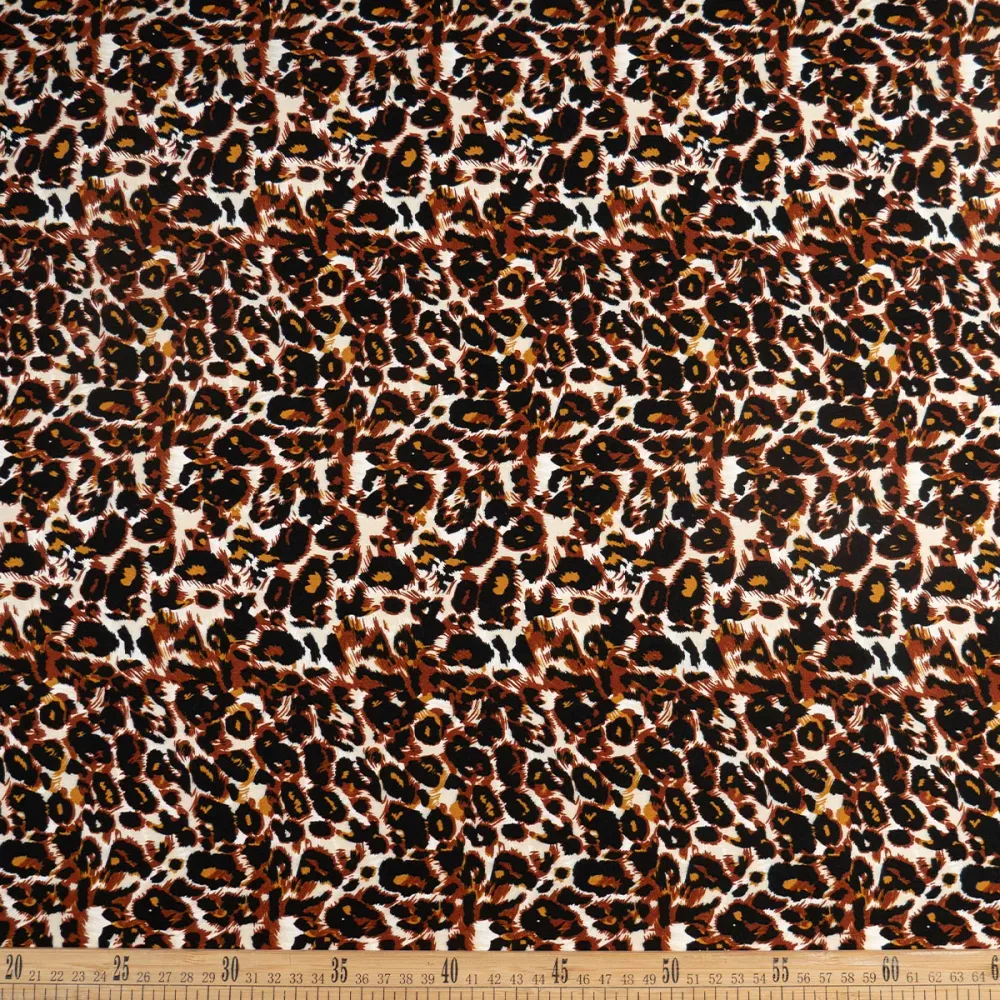 FIBRANA ESTAMPADA CREMA LANA ANIMAL PRINT