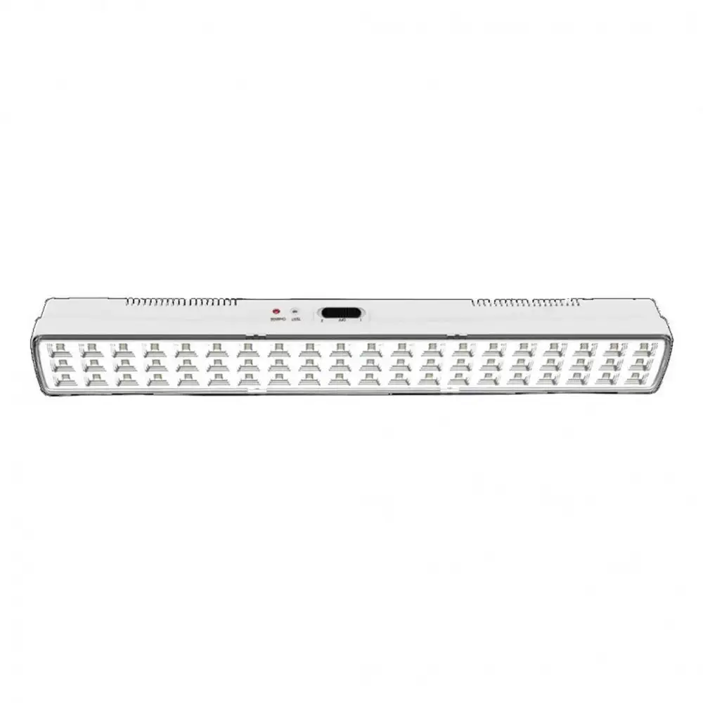 Lamp. Emergencia 6w. 60 Leds blanco 4100k 48x7x6cm 100000hrs. Recargable y orientable