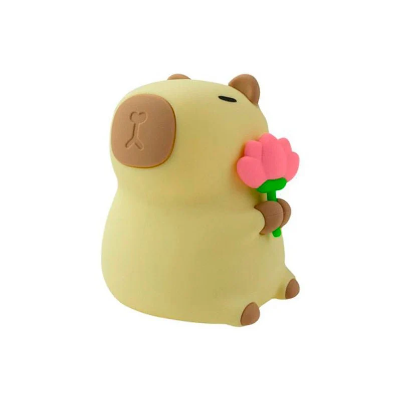 Lámpara de Noche LED RGB Capibara Flores Mary´s