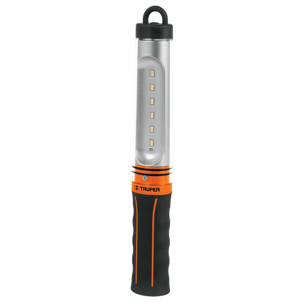 LÁMPARA DE TALLER RECARGABLE, 140 LÚMENES, 6 LEDS SMT