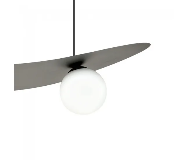 Lámpara de techo Camerino Opal (3 luces) Acero - Cristal Nórdico