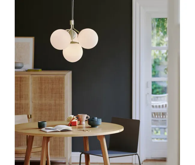 Lámpara de techo Ivona Opal (4 luces) Cristal Vanguardista