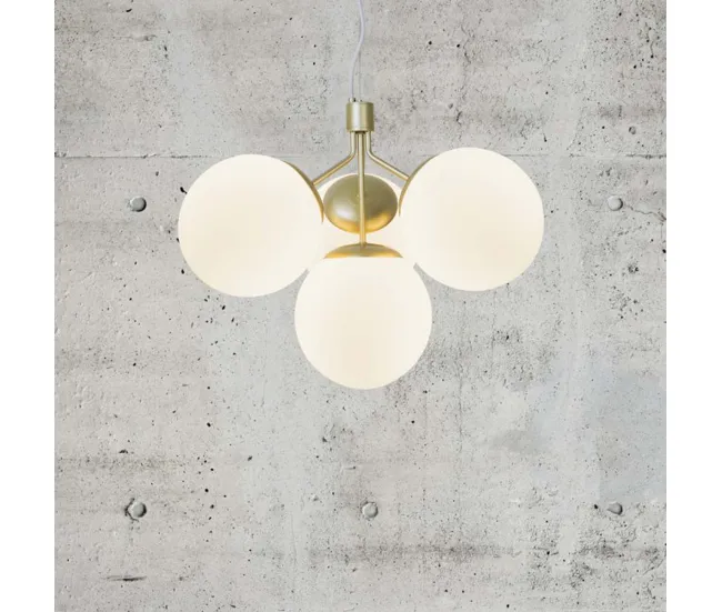 Lámpara de techo Ivona Opal (4 luces) Cristal Vanguardista