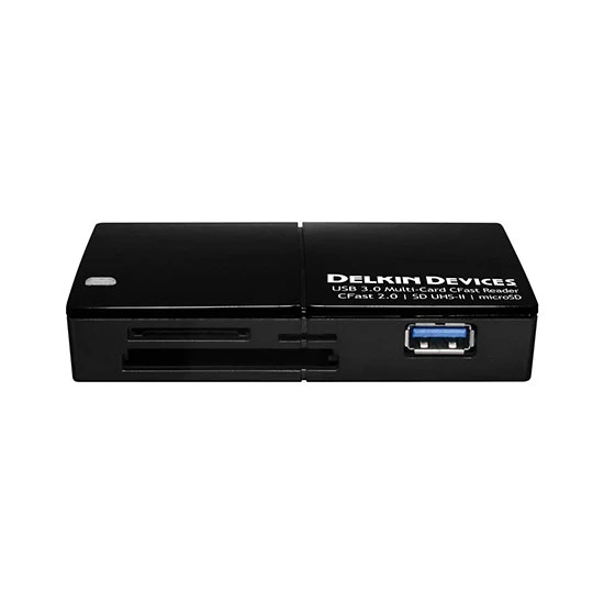 Interfaz de Salida de Emergencia Delkin Multi-Slot CFast 2.0 Lector de Memorí