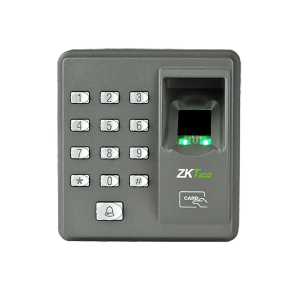 Panel de Control Biométrico Zkteco x7kit - kit para control de acceso de 1 puerta, 500 huellas, 500 tarjetas
