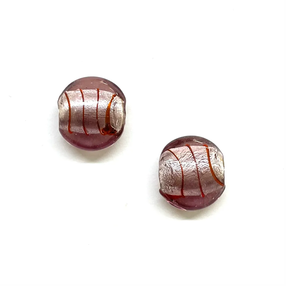 Beads Redondo, Cristal LampWork, 21x18mm, Agujero: 1.5mm, 1 pieza Fácil de Esterilizar