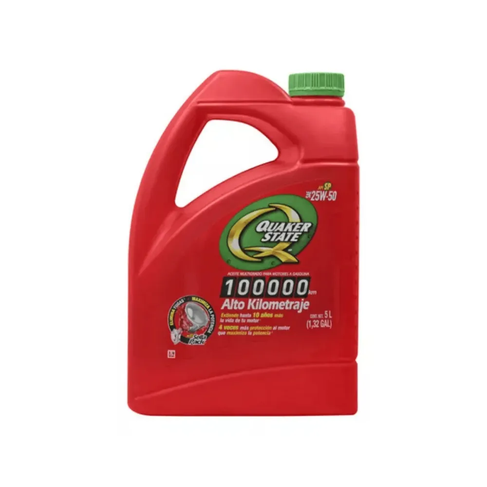 Lubricante Sintético Aceite Quaker State Extenso Kilometraje 25W50 | 5L