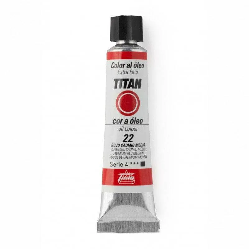 Oleo titan 20ml nº022 serie 4 Rojo de Cadmio medio