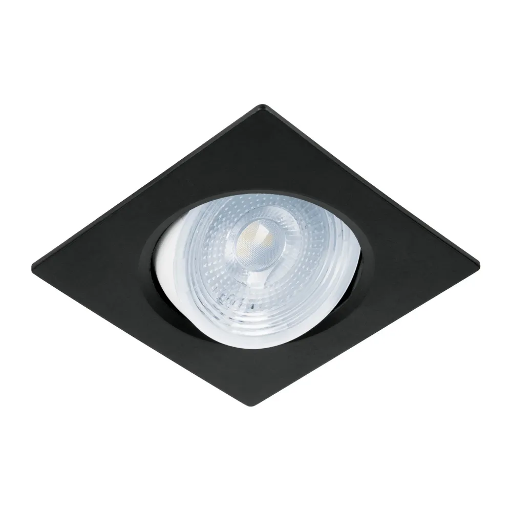 Empotrado, cuadrado, 5 W, 6500k, LED, negro con Control de Dimming