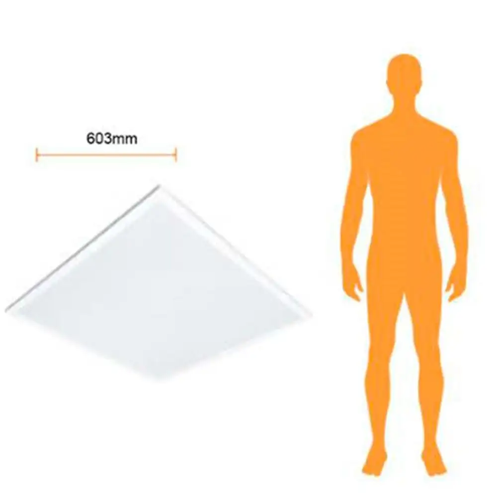Kit de 2 lamparas para oficina clor blanco para empotrar led integrado 40w 100 240v 6500k blanco frio tecnolite