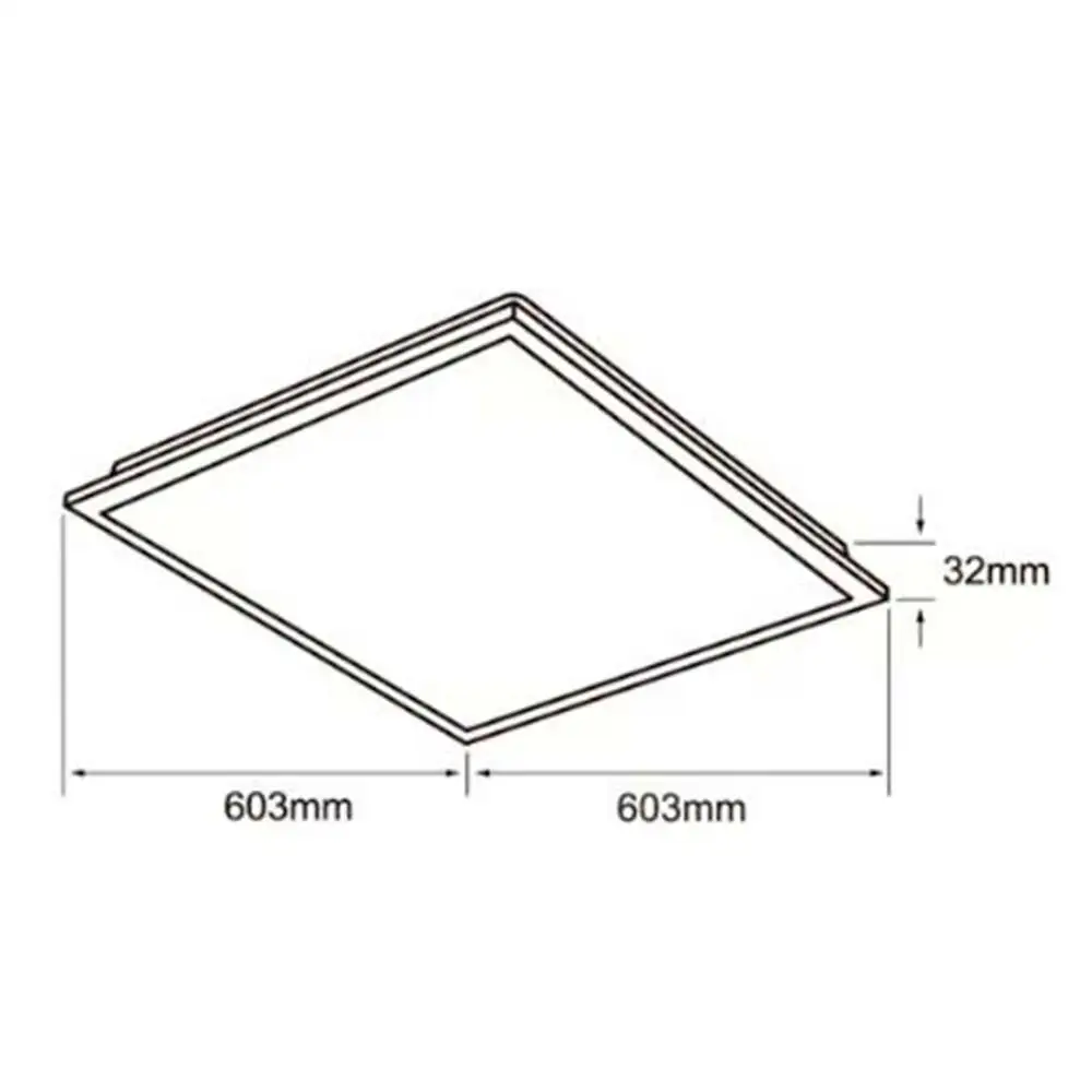 Kit de 2 lamparas para oficina clor blanco para empotrar led integrado 40w 100 240v 6500k blanco frio tecnolite