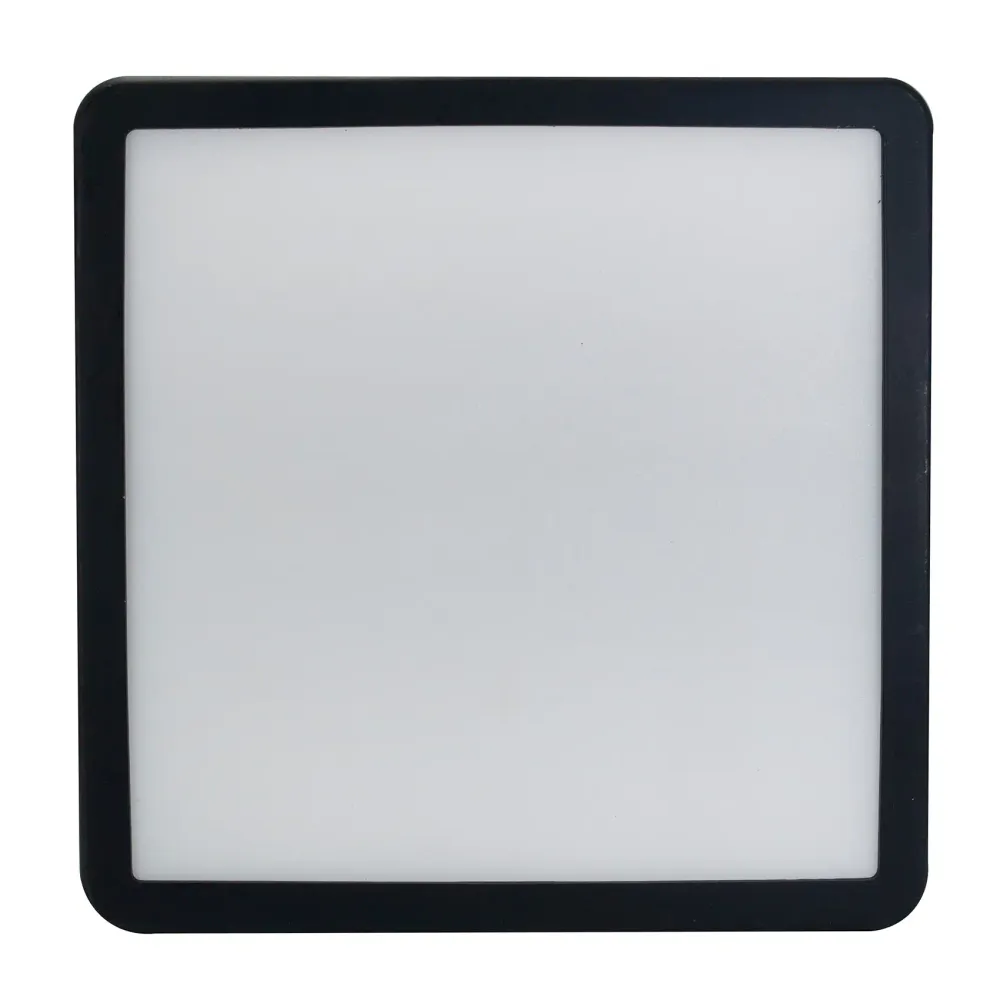 Sensor de Movimiento Empotrado adir led 18w cuadrado ajustable luz frí negro