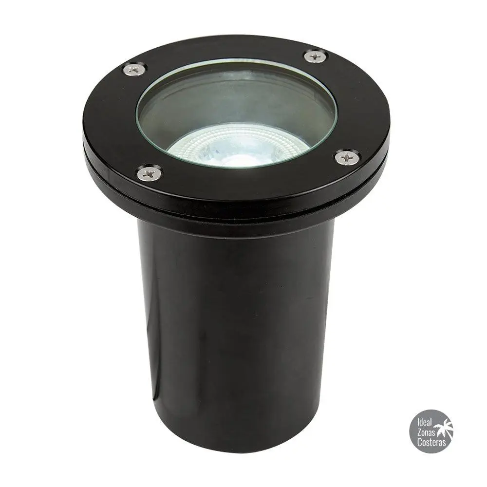 Soporte para Reflector Empotrado piso exterior constanza | negro