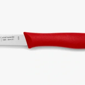 Coltello Spelucchino Colore Rosso Serie Nova 80 mm para Metales Duros
