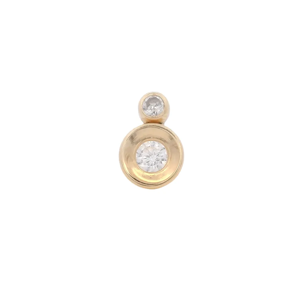 14KY DOUBLE BEZEL PIERCING