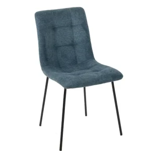 Alta Resistencia para Metales Duros Chaises Tissu (lot de 2) - Bleu Canard