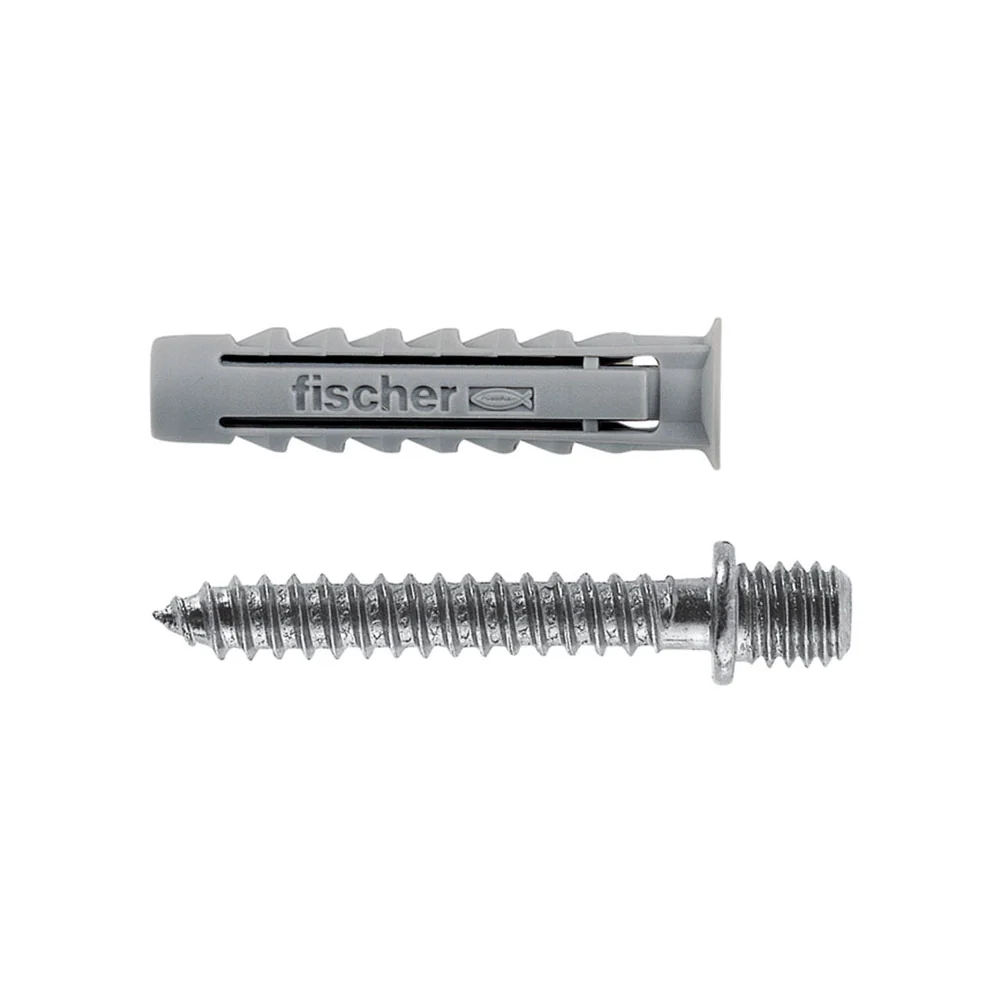 Alta Resistencia para Metales Duros Fijación Fischer con tornillo doble diámetro 6
