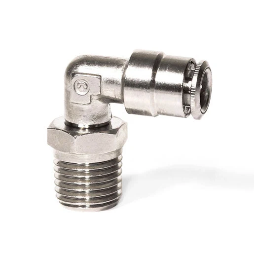 Alta Resistencia para Metales Duros Racor codo macho giratorio de rosca completa 6520 02-04 NPTF