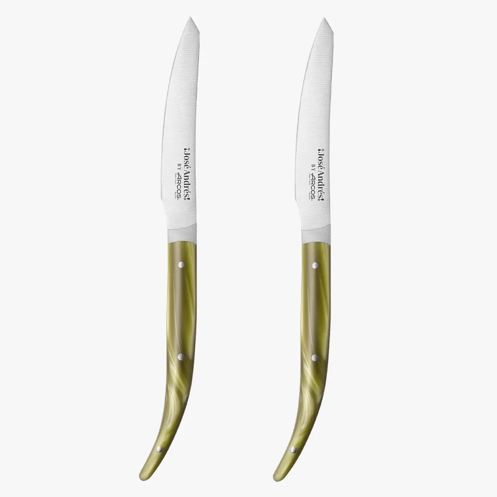 Alta Resistencia para Metales Duros Set 2 pz. Coltello da tavola verde José Andrés