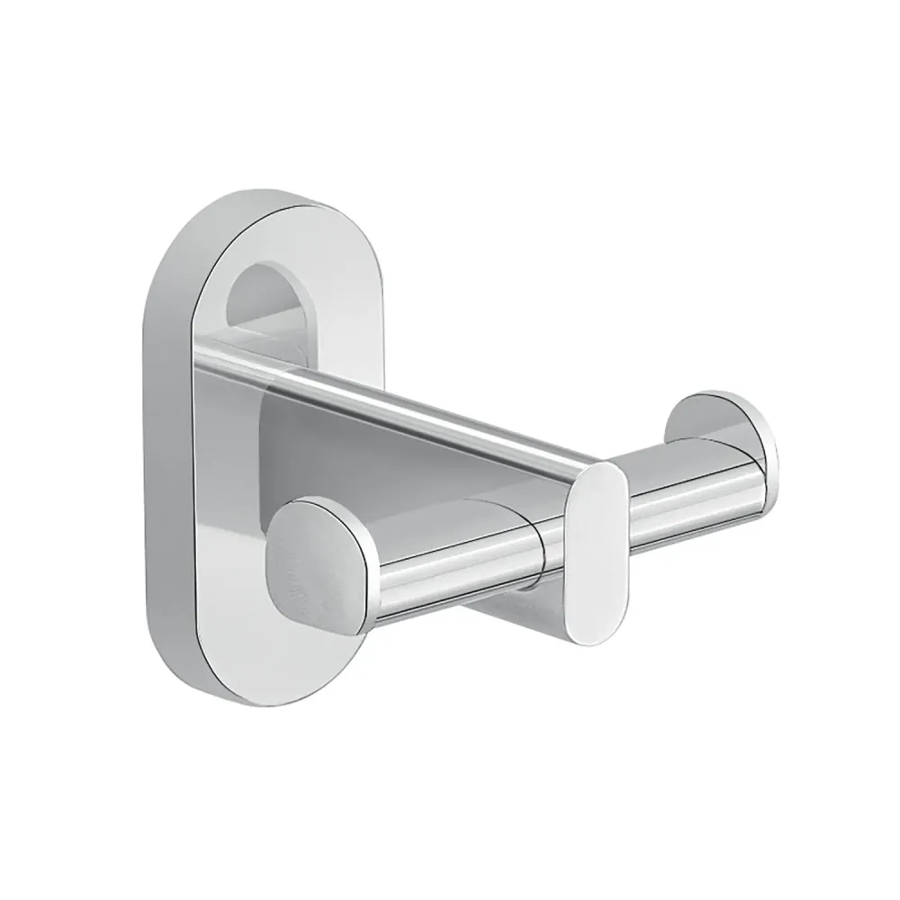 Appendiabiti doppio Acciaio Inox Gedy serie Febo - Cromato