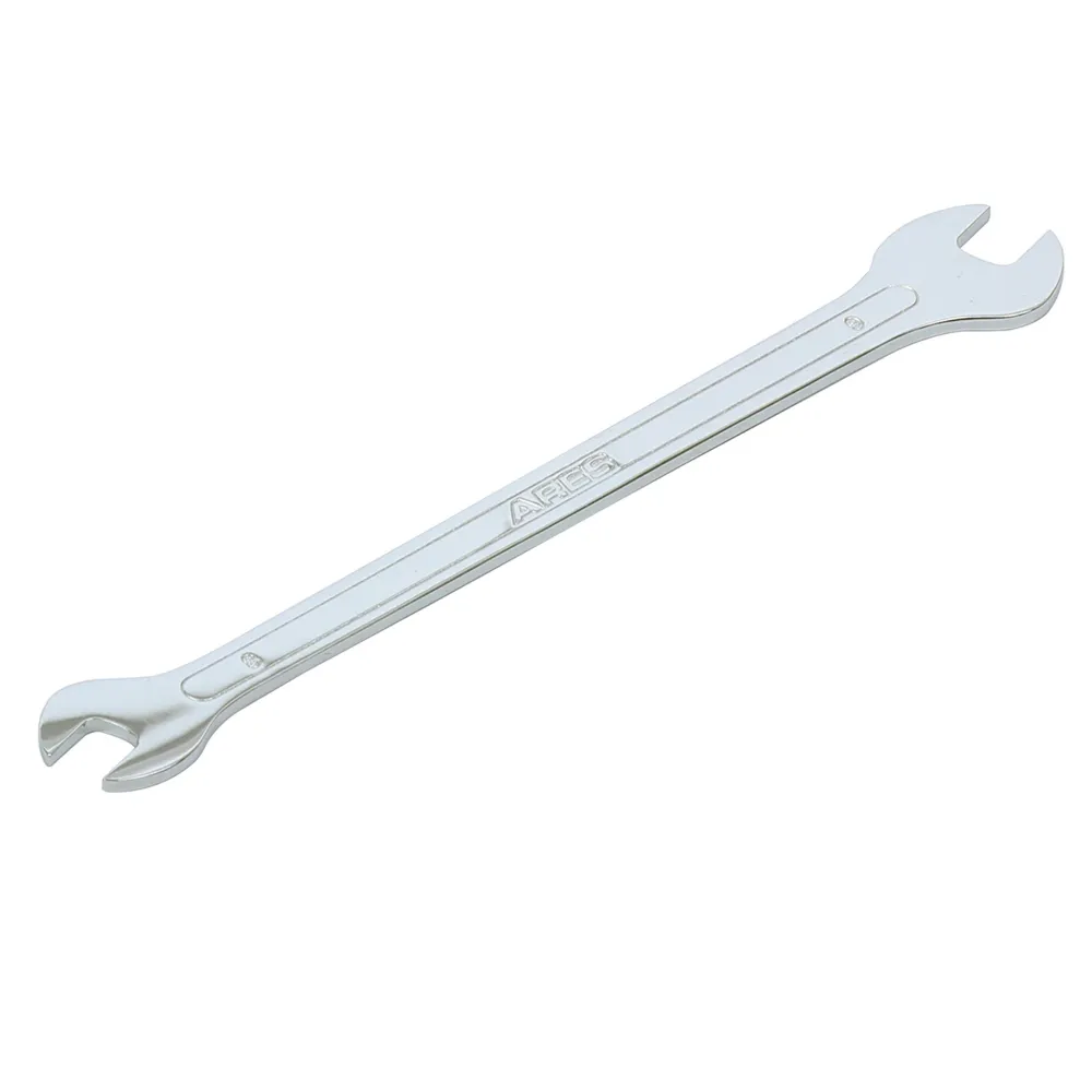 ARES 33044 - Llave de boca doble de perfil ultrafino de 8 x 9 mm : Serie para Latón