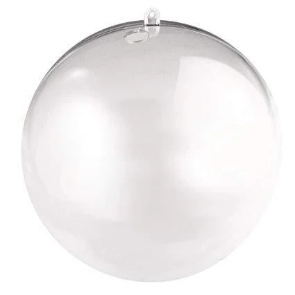 Bola metacrilato cristal dos partes con agujero 10cm 3945937 compatible con Portamachos Estándar