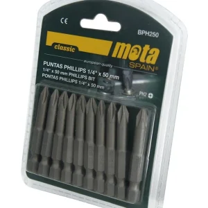 BPH265 PUNTA ATORNILLADORA DOBLE PHILLIPS ENCASTRE PH2 65mm MOTA