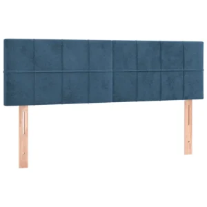 Cabeceros 2 unidades terciopelo gris turbio 72x5x78/88 cm Bajo