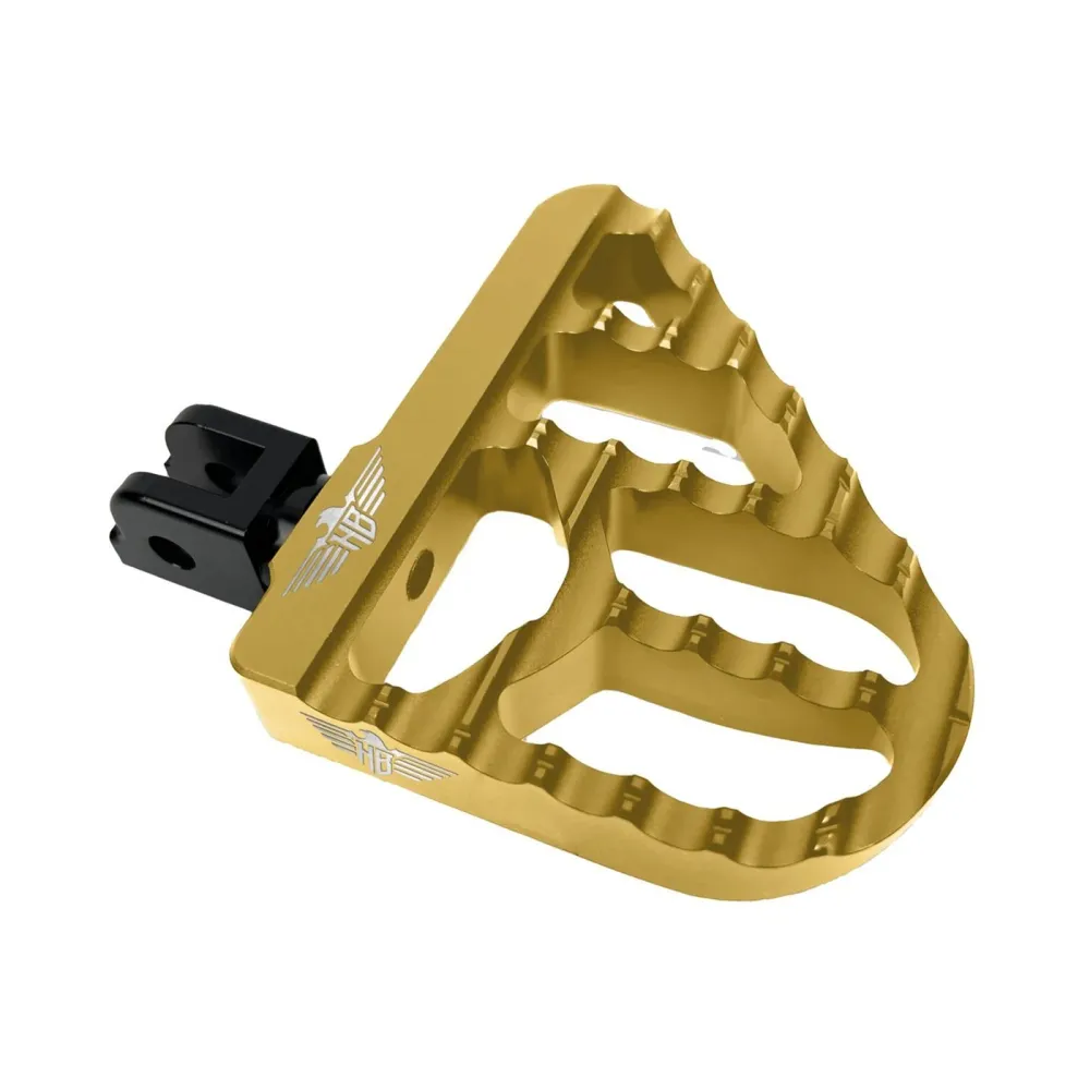 HeinzBikes, Estriberas Grande Rendimiento V2 Dorado Para Harley Davidson