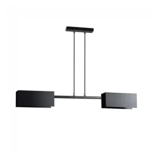 Lámpara de techo Lastro Negro (2 luces) Metálico Nórdico M6 x 1.0 | Rosca Métrica