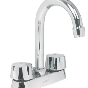 Mezcladora cromada para lavabo, con 2 manerales Juego Completo M4-M12