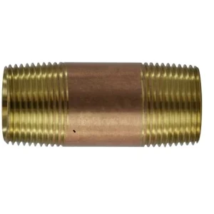 1" MPT X 2" Red Brass Fittings 40101