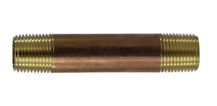 1/2 MPT X 2" Red Latón Fittings 40062