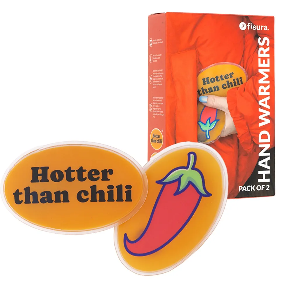 Pack de 2 calentadores de manos “hotter than chili” : Serie para Latón