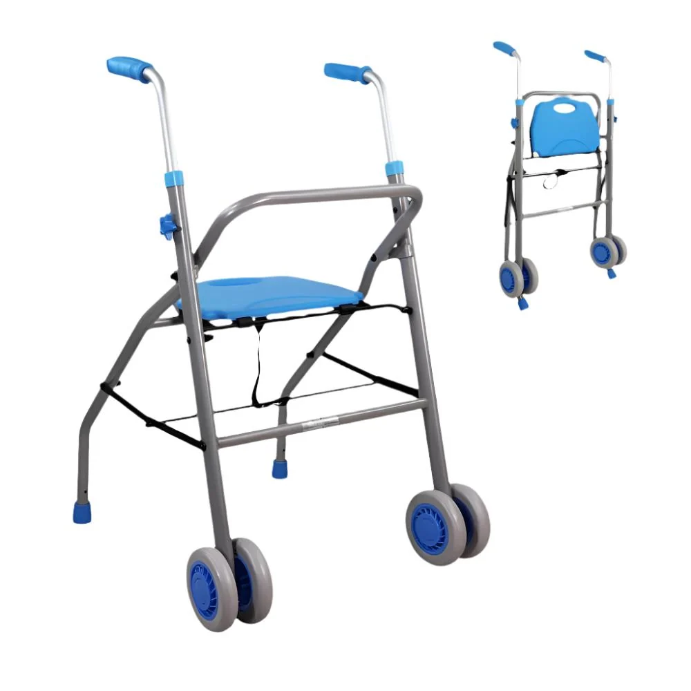 Para Roscas Ciegas Andador | Plegable | Aluminio | Asiento | 2 ruedas | Suave | Deluxe | Future | Mobiclinic