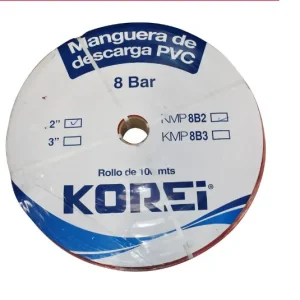 Precisión Industrial Certificada Korei kmp8 b2 manguera plana de descarga korei 2 x 100 mts 8bar