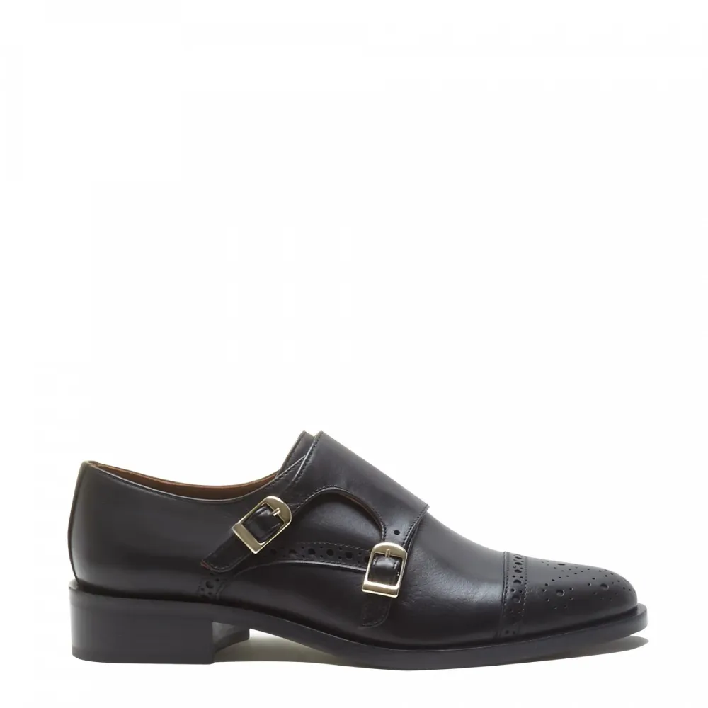 Precisión Industrial Certificada Vendôme Sophie zapatos monk doble de piel de becerro negro