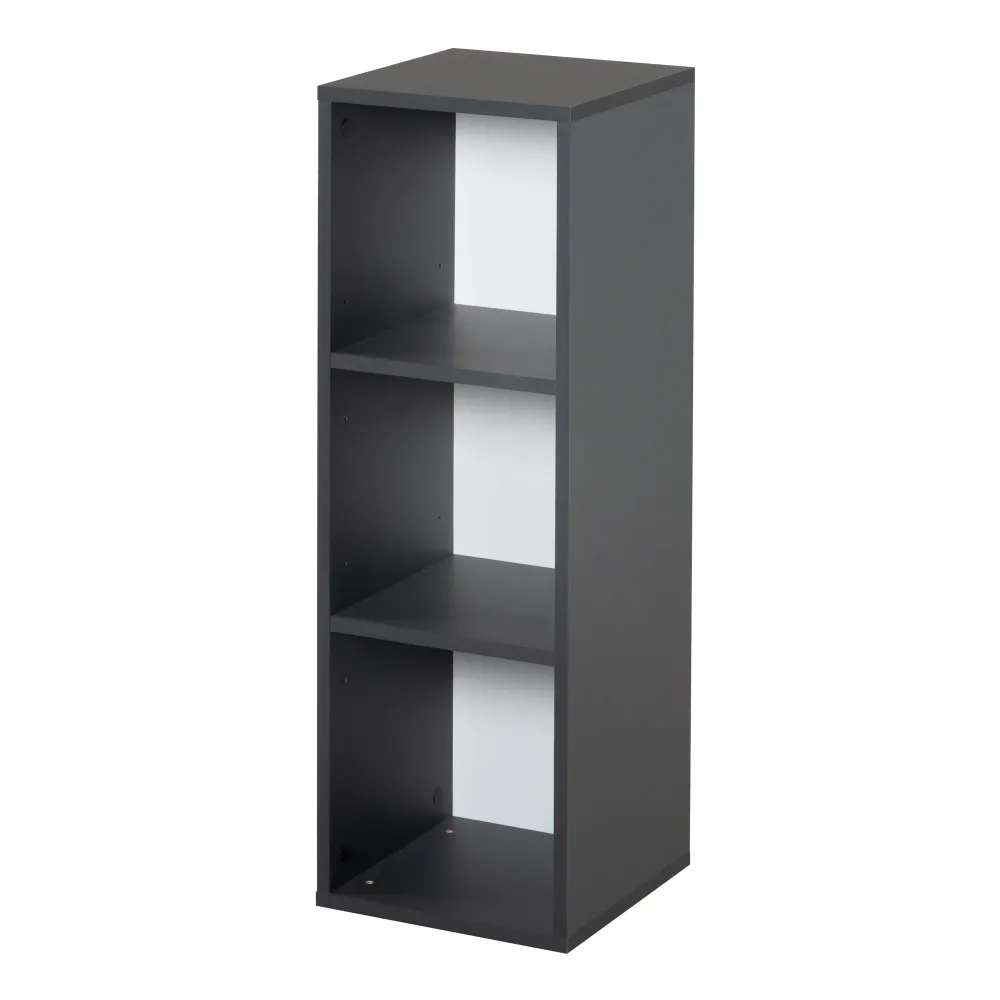 Profesional de Acero Rápido Étagère latérale anthracite avec 2 étagères, adaptée aux commodes à langer