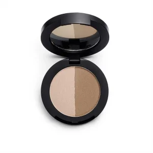 Revolution Pro - Sombra para cejas en polvo Duo Brow - Medium Marrón
