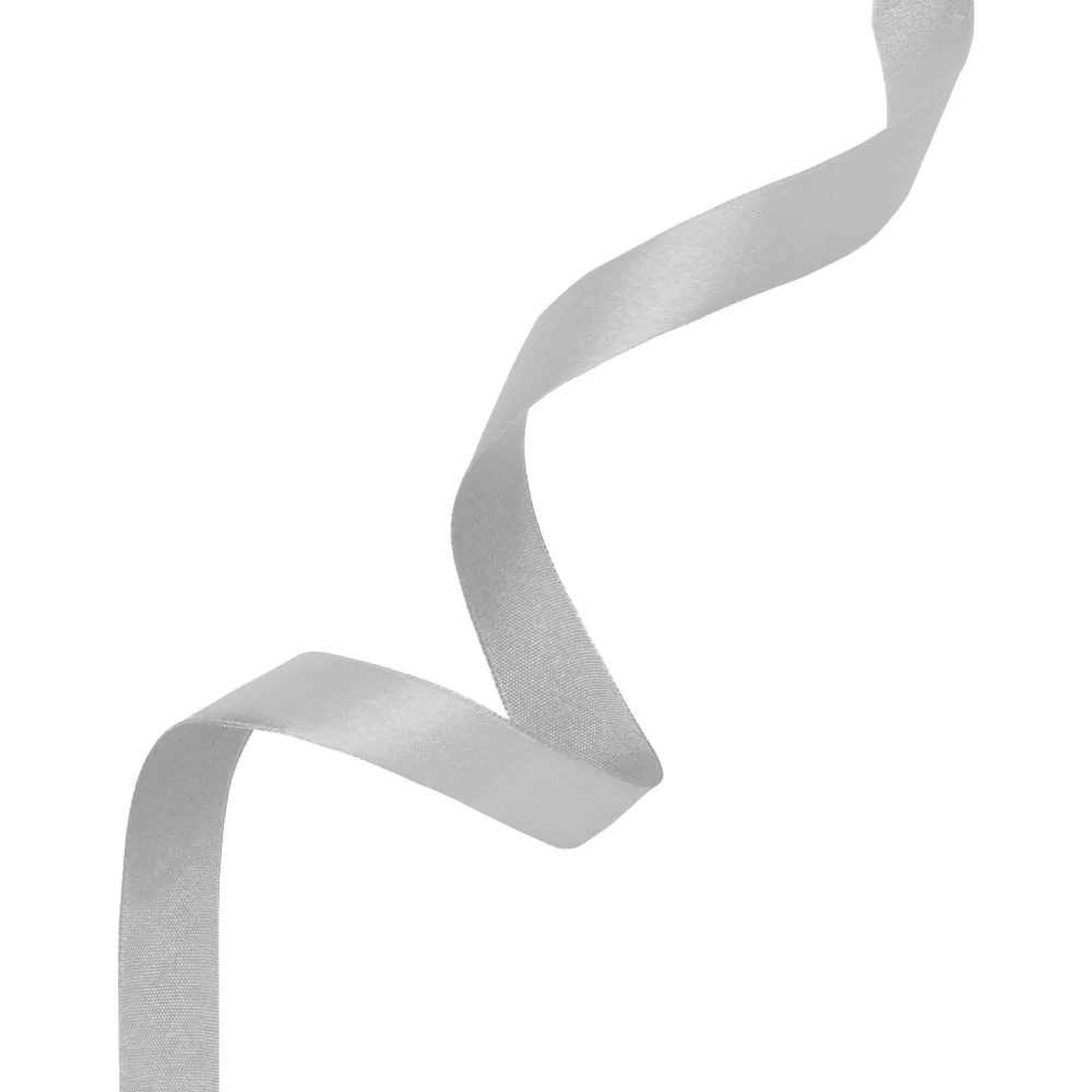 Cinta de raso gris 0,6x23 m